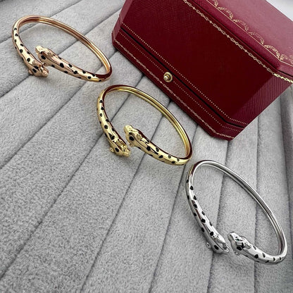 [Renovia Jewelry]PANTHERE DOUBLE HEADED OPEN BRACELET