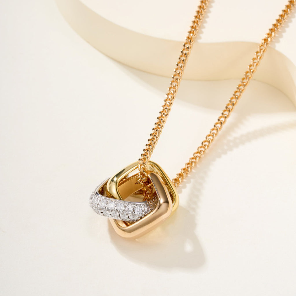 [Renovia Jewelry]TRINITY CUSHION NECKLACE COLLECTION