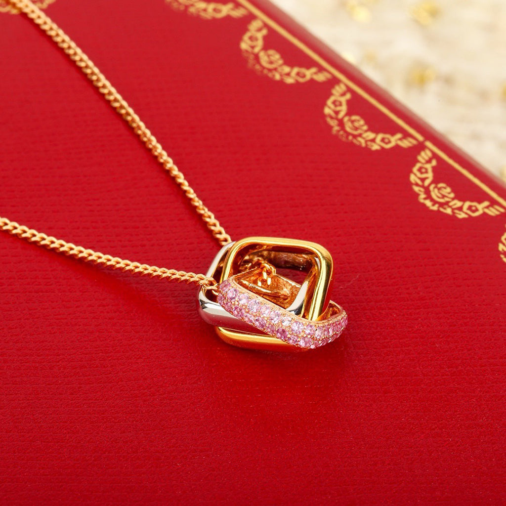 [Renovia Jewelry]TRINITY CUSHION NECKLACE COLLECTION
