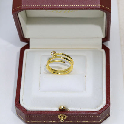 [Renovia Jewelry]JUSTE RING 4.8MM HALF DIAMOND