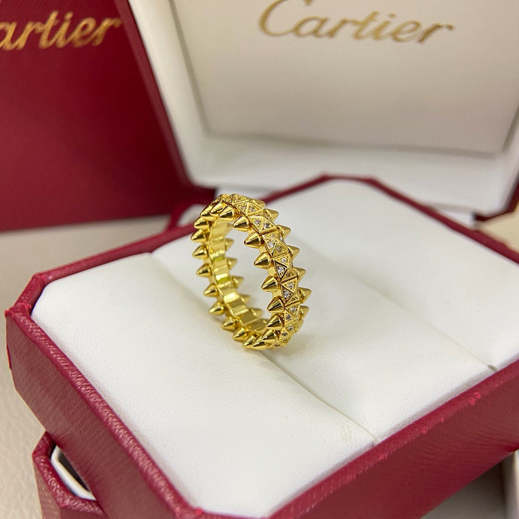 [Renovia Jewelry]CLASH 6.4MM SMALL FULL DIAMOND RING