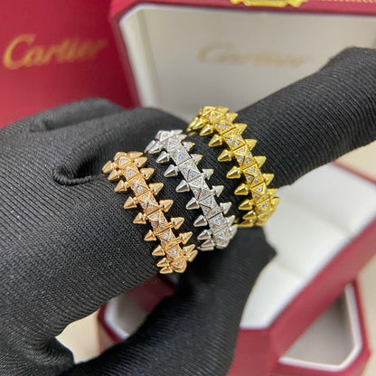 [Renovia Jewelry]CLASH 6.4MM SMALL FULL DIAMOND RING