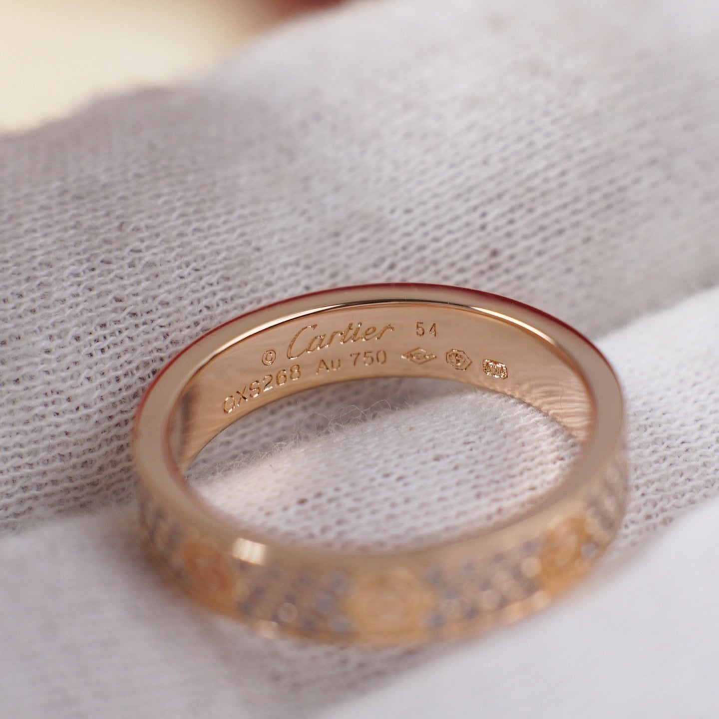 [Renovia Jewelry]LOVE RING 4.0MM DIAMOND PAVED