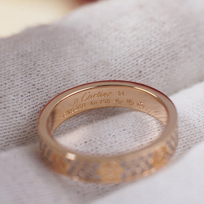 [Renovia Jewelry]LOVE RING 4.0MM DIAMOND PAVED