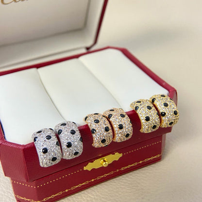 [Renovia Jewelry]PANTHERE MINI FULL DIAMOND EARRINGS
