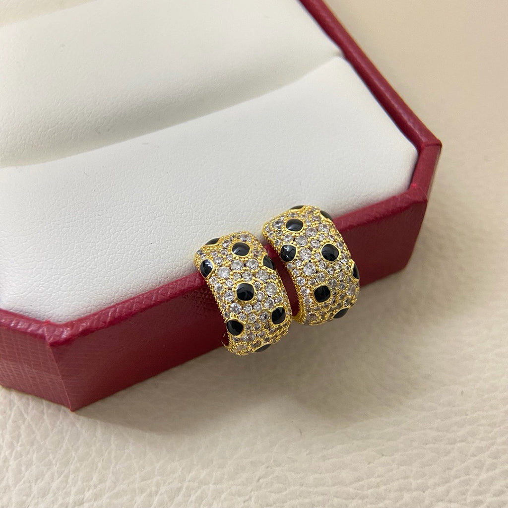 [Renovia Jewelry]PANTHERE MINI FULL DIAMOND EARRINGS