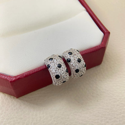 [Renovia Jewelry]PANTHERE MINI FULL DIAMOND EARRINGS
