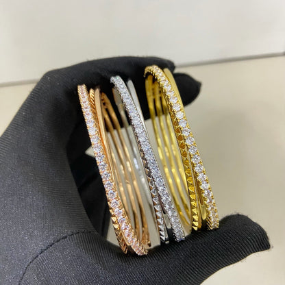 [Renovia Jewelry]ETINCELLE HALF-PAVED DIAMOND BRACELET