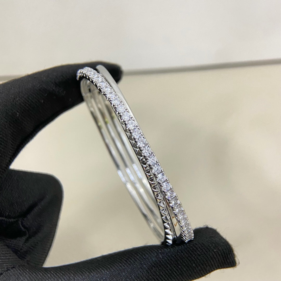 [Renovia Jewelry]ETINCELLE HALF-PAVED DIAMOND BRACELET
