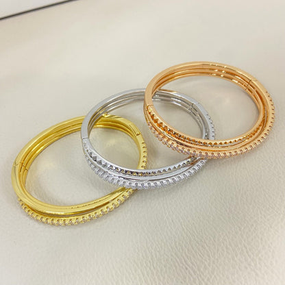 [Renovia Jewelry]ETINCELLE HALF-PAVED DIAMOND BRACELET