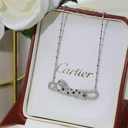 [Renovia Jewelry]PANTHERE PAVED DIAMOND NECKLACE