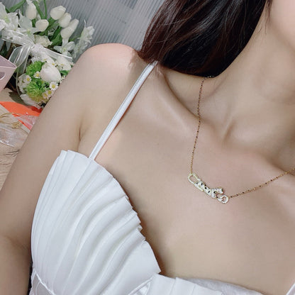[Renovia Jewelry]PANTHERE PAVED DIAMOND NECKLACE