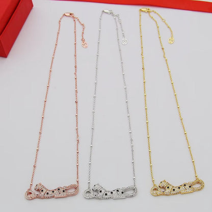 [Renovia Jewelry]PANTHERE PAVED DIAMOND NECKLACE