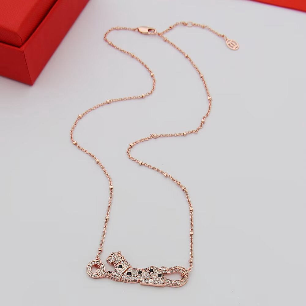 [Renovia Jewelry]PANTHERE PAVED DIAMOND NECKLACE