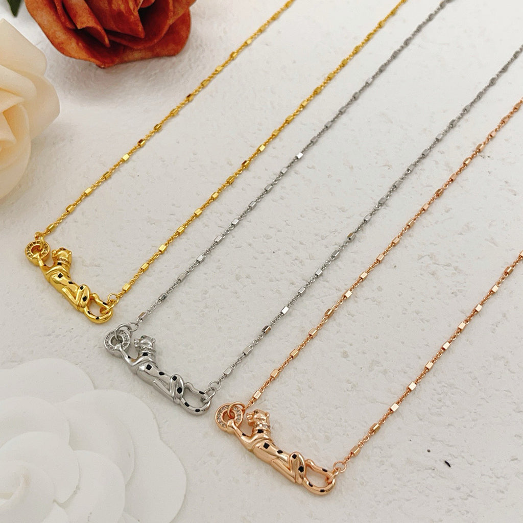 [Renovia Jewelry]PANTHERE FULL DIAMOND NECKLACE