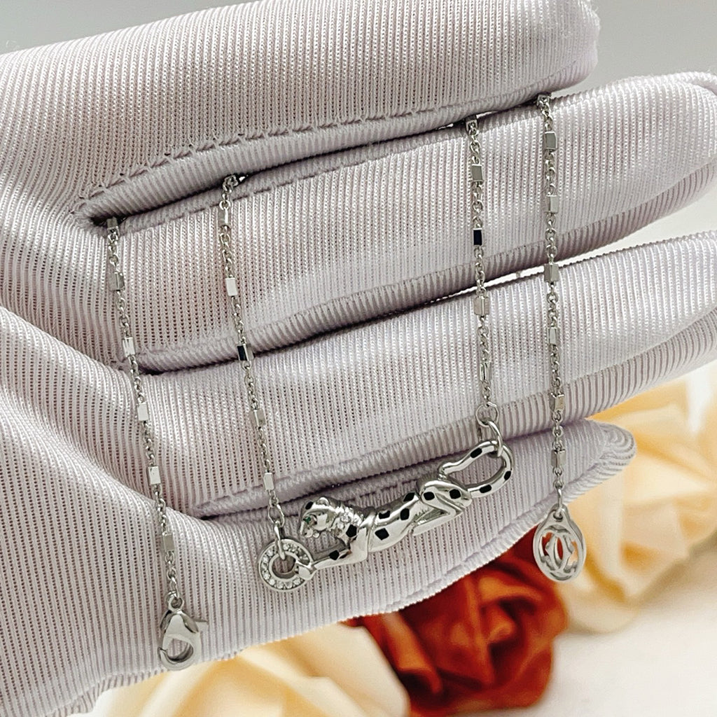 [Renovia Jewelry]PANTHERE FULL DIAMOND NECKLACE