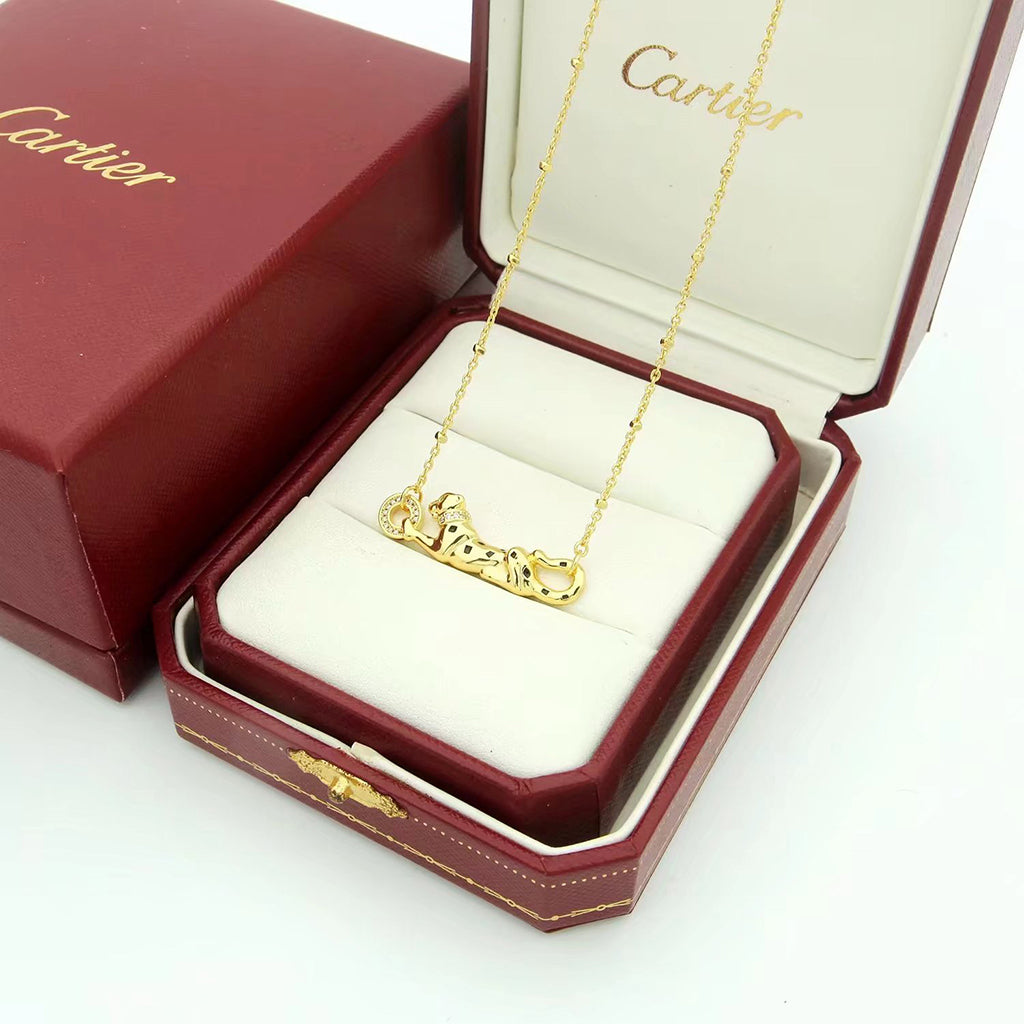 [Renovia Jewelry]PANTHERE FULL DIAMOND NECKLACE