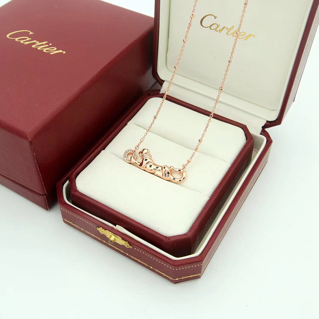 [Renovia Jewelry]PANTHERE FULL DIAMOND NECKLACE