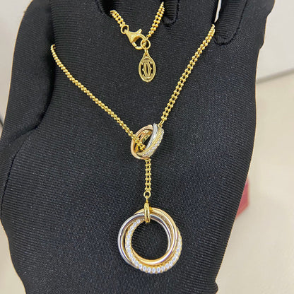 [Renovia Jewelry]TRINITY DIAMONDS NECKLACE