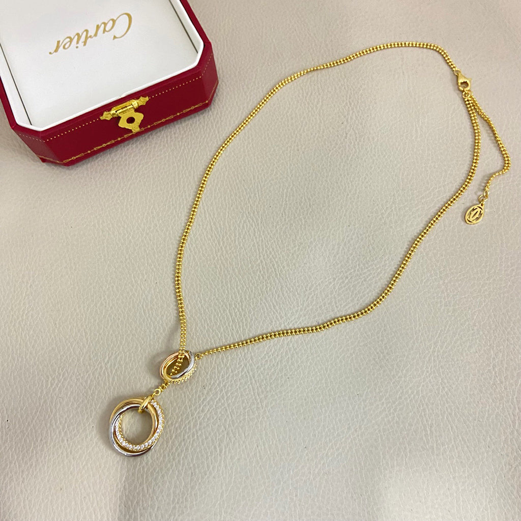 [Renovia Jewelry]TRINITY DIAMONDS NECKLACE