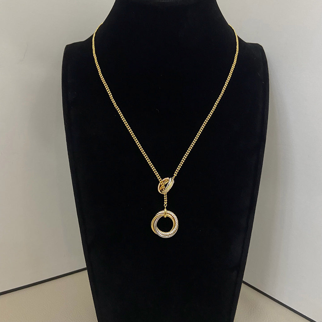 [Renovia Jewelry]TRINITY DIAMONDS NECKLACE