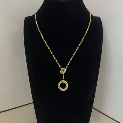 [Renovia Jewelry]TRINITY DIAMONDS NECKLACE