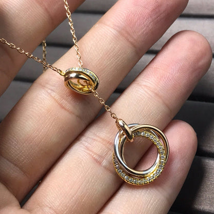 [Renovia Jewelry]TRINITY DIAMONDS NECKLACE