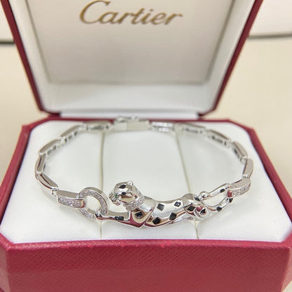 [Renovia Jewelry]PANTHERE HALF DIAMOND ON CHAIN BRACELET