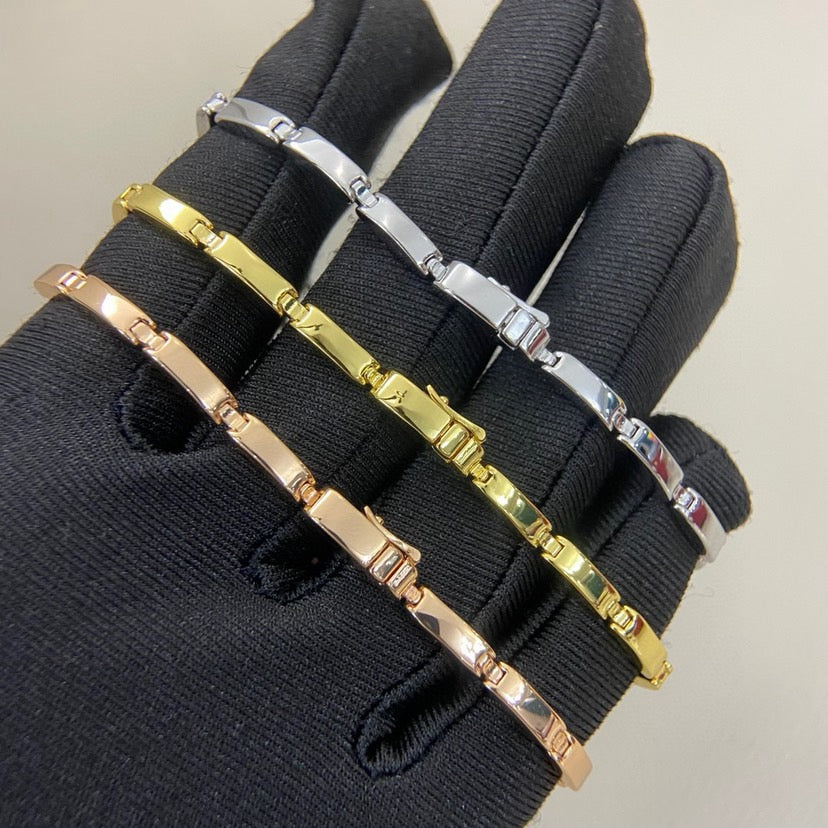 [Renovia Jewelry]PANTHERE HALF DIAMOND ON CHAIN BRACELET