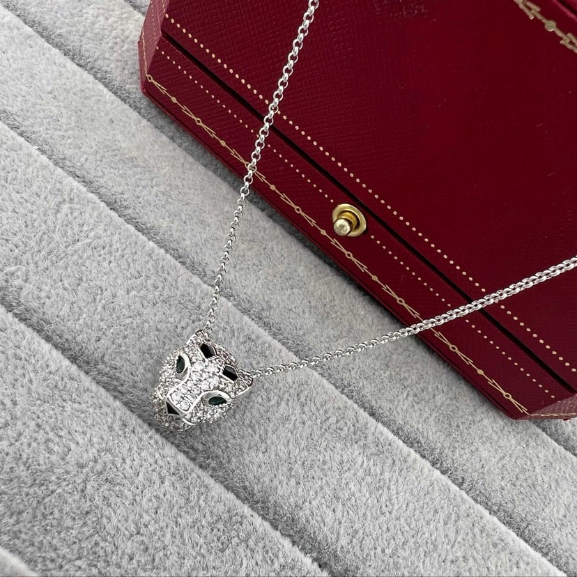 [Renovia Jewelry]PANTHERE FULL DIAMOND NECKLACE