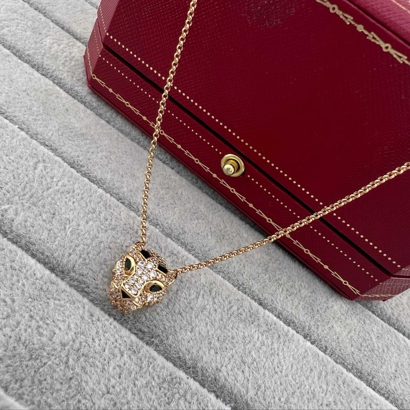 [Renovia Jewelry]PANTHERE FULL DIAMOND NECKLACE