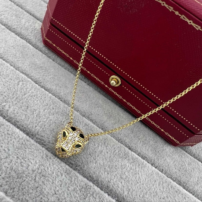 [Renovia Jewelry]PANTHERE FULL DIAMOND NECKLACE