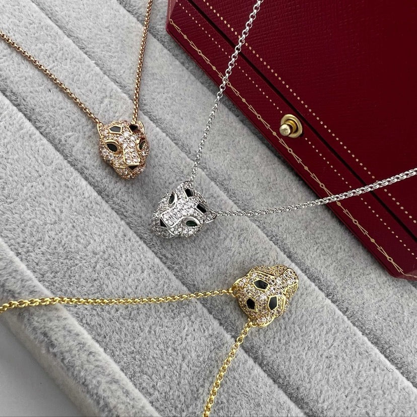[Renovia Jewelry]PANTHERE FULL DIAMOND NECKLACE