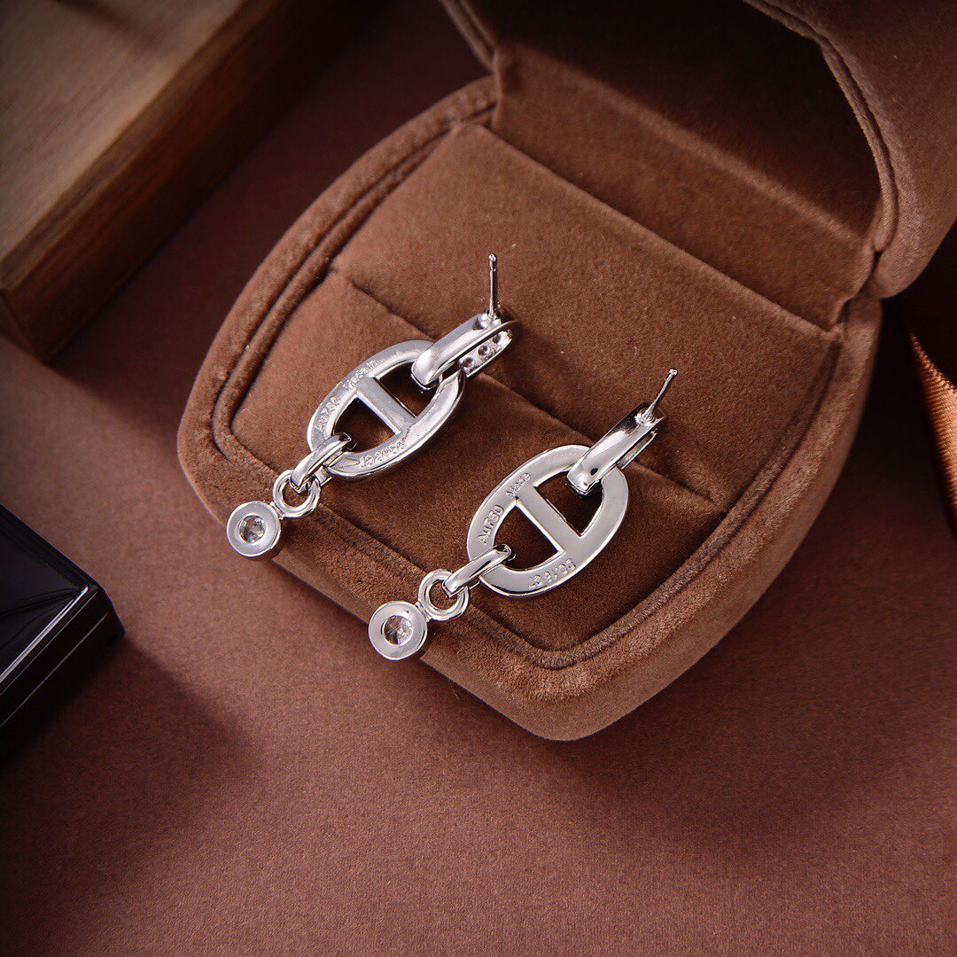 [Renovia Jewelry]HM CHAINE DIAMOND EARRINGS