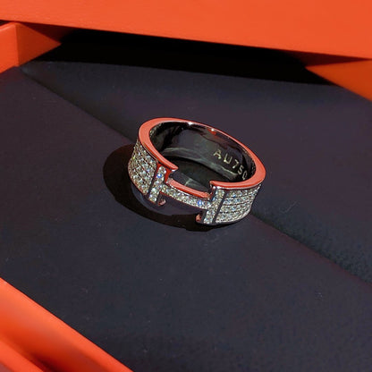 [Renovia Jewelry]H RING FULL DIAMOND