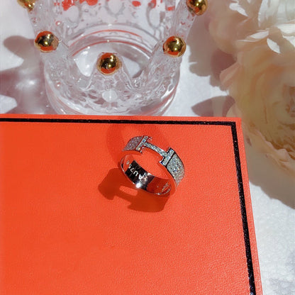 [Renovia Jewelry]H RING FULL DIAMOND