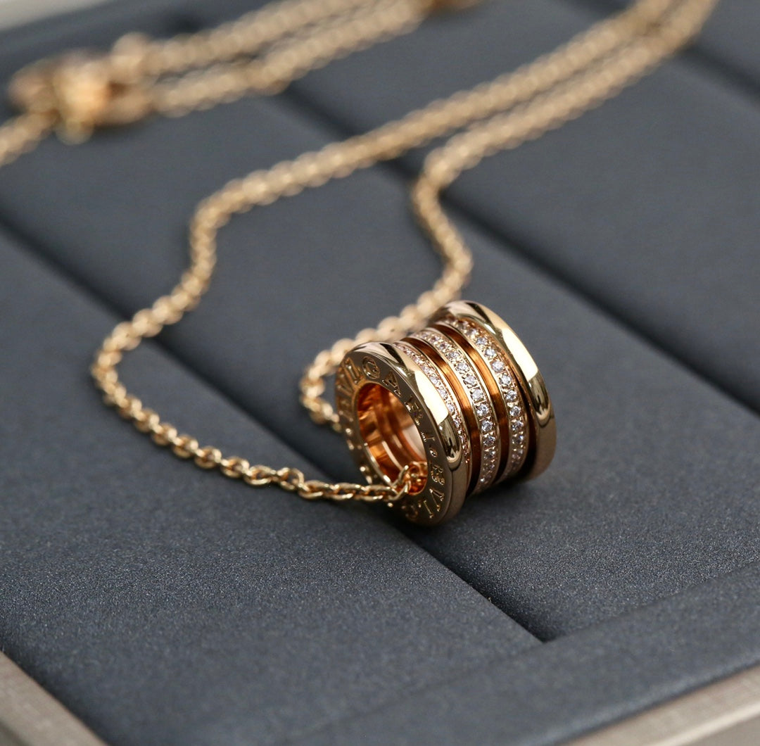 [Renovia Jewelry]ZERO 1 PINK GOLD DIAMOND NECKLACE