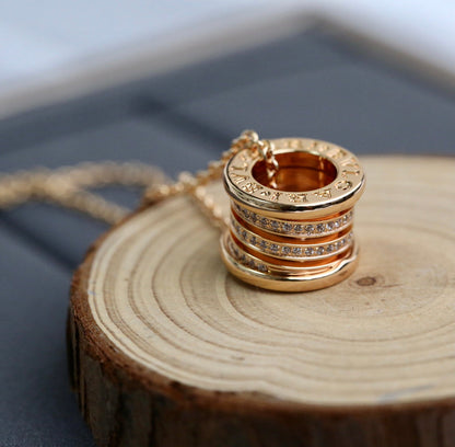[Renovia Jewelry]ZERO 1 PINK GOLD DIAMOND NECKLACE
