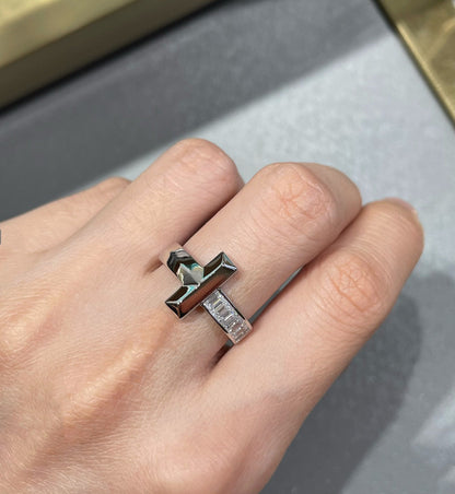 [Renovia Jewelry]T1 WIDE 4.5MM DIAMOND RING