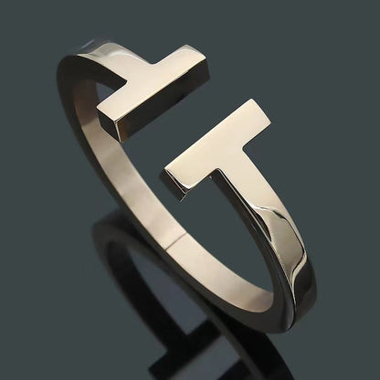 [Renovia Jewelry]T SQUARE OPEN BRACELET