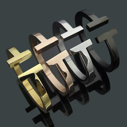 [Renovia Jewelry]T SQUARE OPEN BRACELET