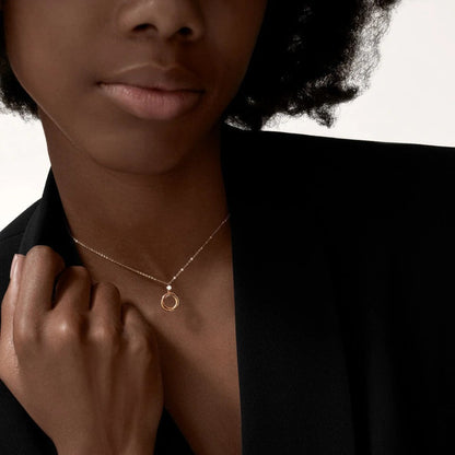 [Renovia Jewelry]TRINITY  NECKLACE 1 DIAMOND