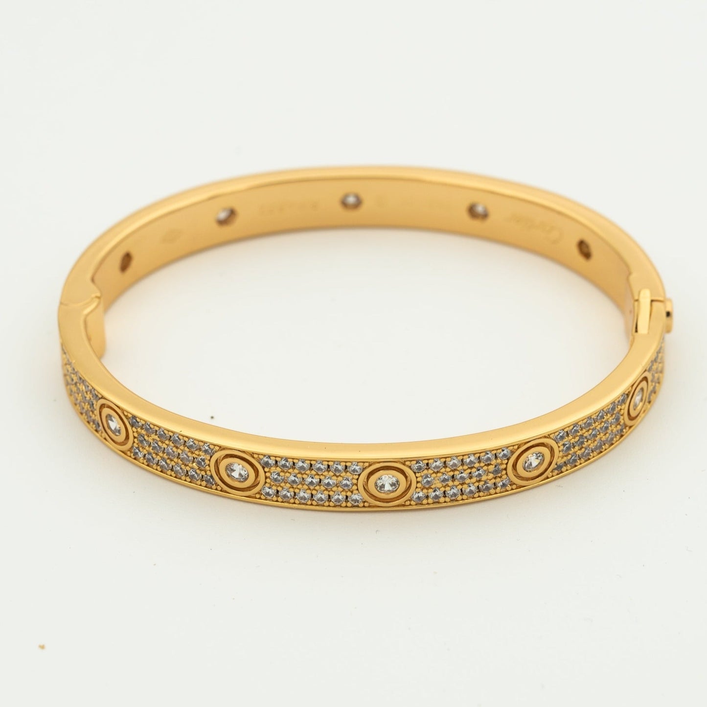 [Renovia Jewelry]LOVE BRACELET 6.1MM DIAMOND-PAVED 10 BIG DIAMONDS