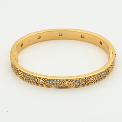 [Renovia Jewelry]LOVE BRACELET 6.1MM DIAMOND-PAVED 10 BIG DIAMONDS
