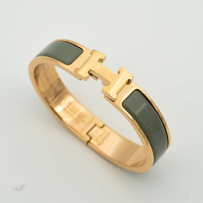 [Renovia Jewelry]H BRACELET BLUE GREEN 12MM