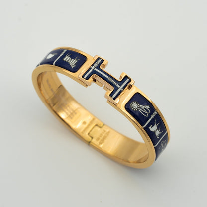 [Renovia Jewelry]H BRACELET BLUE CERAMIC