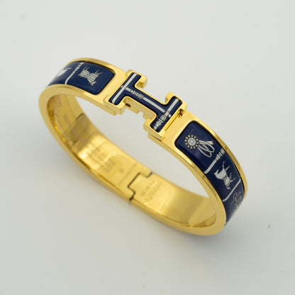 [Renovia Jewelry]H BRACELET BLUE CERAMIC