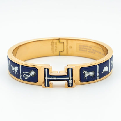 [Renovia Jewelry]H BRACELET BLUE CERAMIC