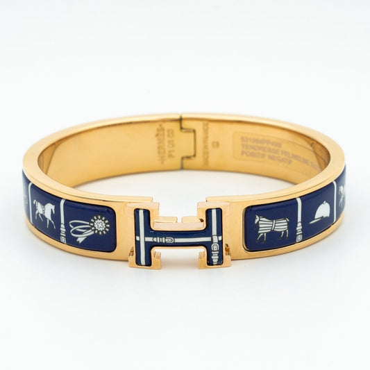 [Renovia Jewelry]H BRACELET BLUE CERAMIC