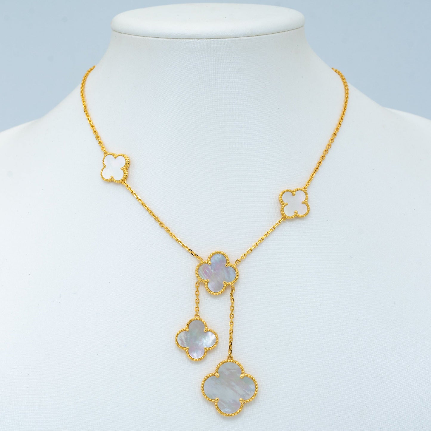 [Renovia Jewelry]CLOVER MOTHER OF PEARL NECKLACE 6 MOTIF